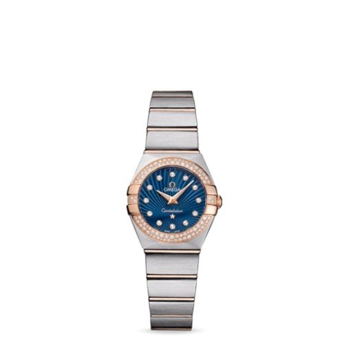 Omega Constellation Quartz 24 Brushed Stainless Steel / Red Gold / Snow / Blue Supernova